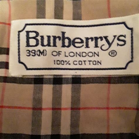 burberry shirt label